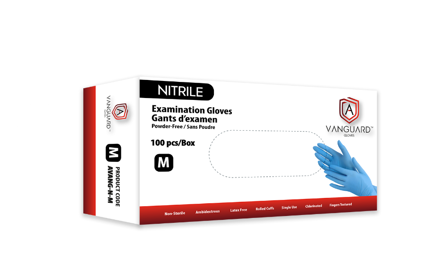 VANGUARD Nitrile Examination Gloves (M) | Superwafer - Online 